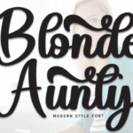 Blonde Aunty Font - Featured Image
