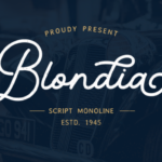 Blondia Font - Featured Image