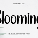Blooming Font - Featured Image