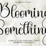 Blooming Something Font - Featured Image