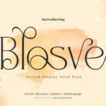 Blosvet Font - Featured Image