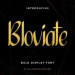 Bloviate Font - Featured Image