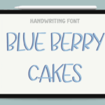 Blue Berry Cakes Font - Featured Image