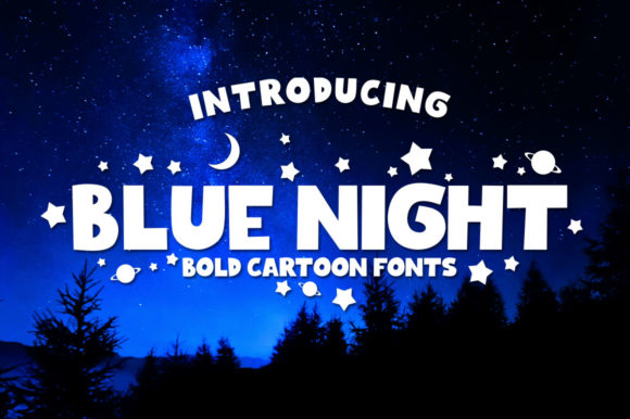 Blue Night Font - Featured Image