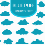 Blue Puff Font - Featured Image