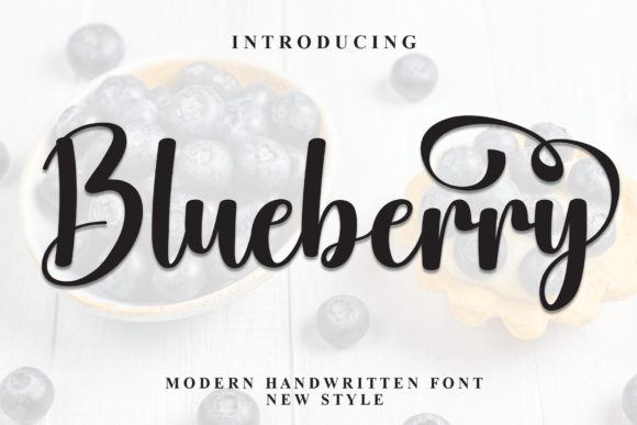 Blueberry Font - Featured Image