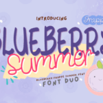 Blueberry Frappe Summer Font - Featured Image