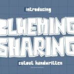 Blueming Sharing Font - Featured Image