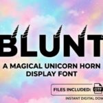 Blunt Font - Featured Image