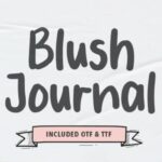 Blush Journal Font - Featured Image