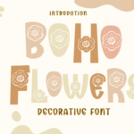 Boho Flowers Font - Featured Image