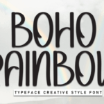 Boho Rainbow Font - Featured Image