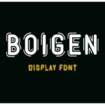Boigen Font - Featured Image
