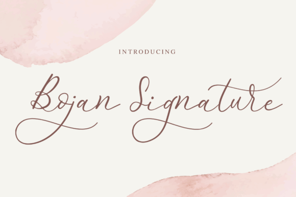 Bojan Signature Font - Featured Image