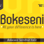 Bokeseni SemiBold Italic Font - Featured Image