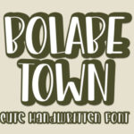 Bolabe Town Font - Featured Image