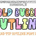 Bold Bubble Outline Font - Featured Image