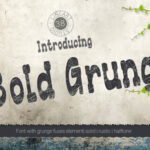 Bold Grunge Font - Featured Image