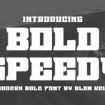 Bold Speedy Font - Featured Image