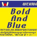 Bold and Blue Font - Featured Image