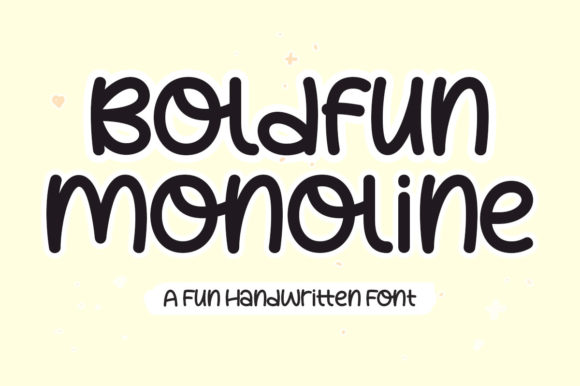 Boldfun Monoline Font - Featured Image