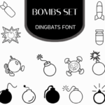 Bombs Set Font - Featured Image