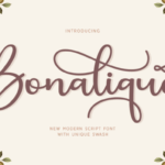 Bonalique Font - Featured Image