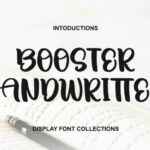 Booster Handwritten Font - Featured Image