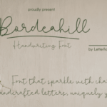 Bordeahill Font - Featured Image