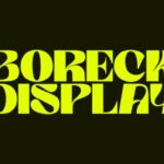 Boreck Display Font - Featured Image