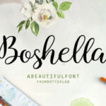 Boshella Script Font - Featured Image
