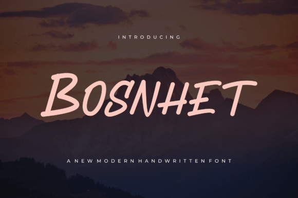 Bosnhet Font - Featured Image
