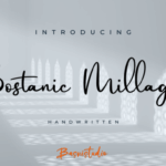Bostanic Millague Font - Featured Image