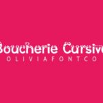 Boucherie Cursive Font - Featured Image