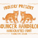 Bouncer Handblop Font - Featured Image