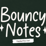 Bouncy Notes Font - Featured Image