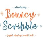 Bouncy Scribble Font - Featured Image