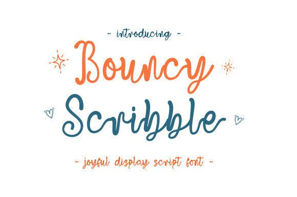 Bouncy Scribble Font - Featured Image