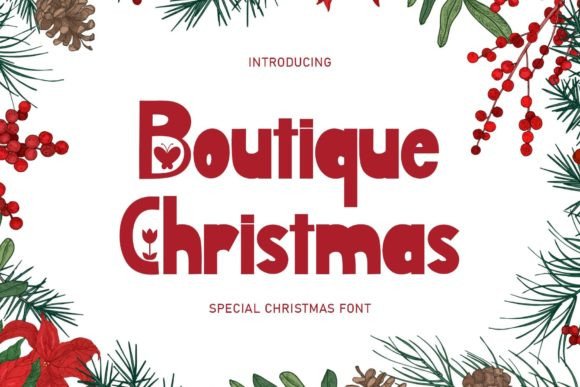 Boutique Christmas Font - Featured Image