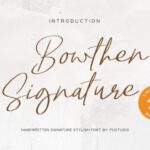 Bowthen Signature Font - Featured Image