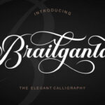Brailganta Script Font - Featured Image