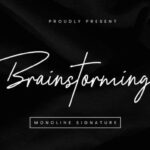 Brainstorming Font - Featured Image
