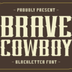 Brave Cowboy Font - Featured Image