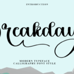 Breakday Font - Featured Image