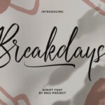 Breakdays Font - Featured Image
