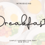 Breakfast Font - Featured Image