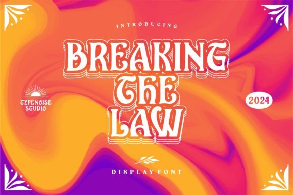 Breaking the Law Font - Featured Image
