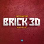 Brick 3D Font - Featured Image