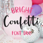 Bright Confetti Font - Featured Image