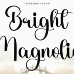 Bright Magnolia Font - Featured Image